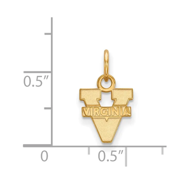 10K Yellow Gold University of Virginia XS Pendant TreasureFineJewelers Necklaces