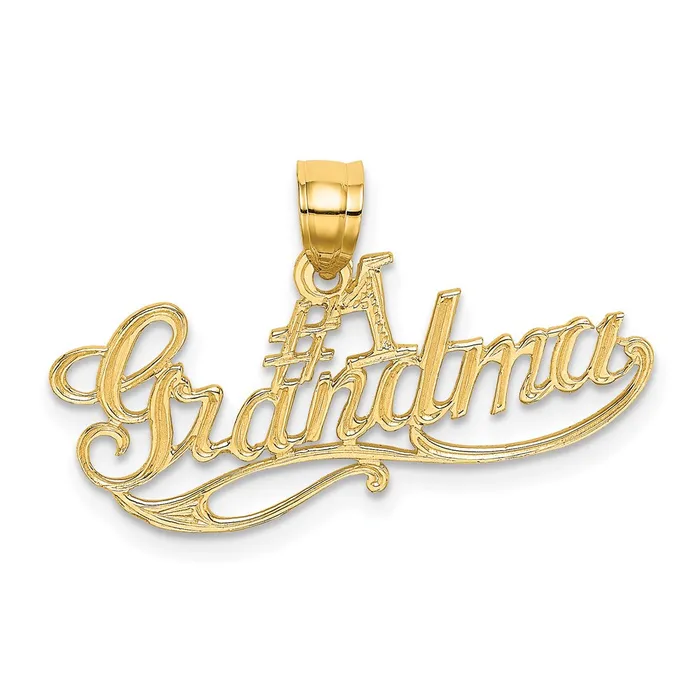 14k 1 GRANDMA Charm TreasureFineJewelers Charm Necklaces
