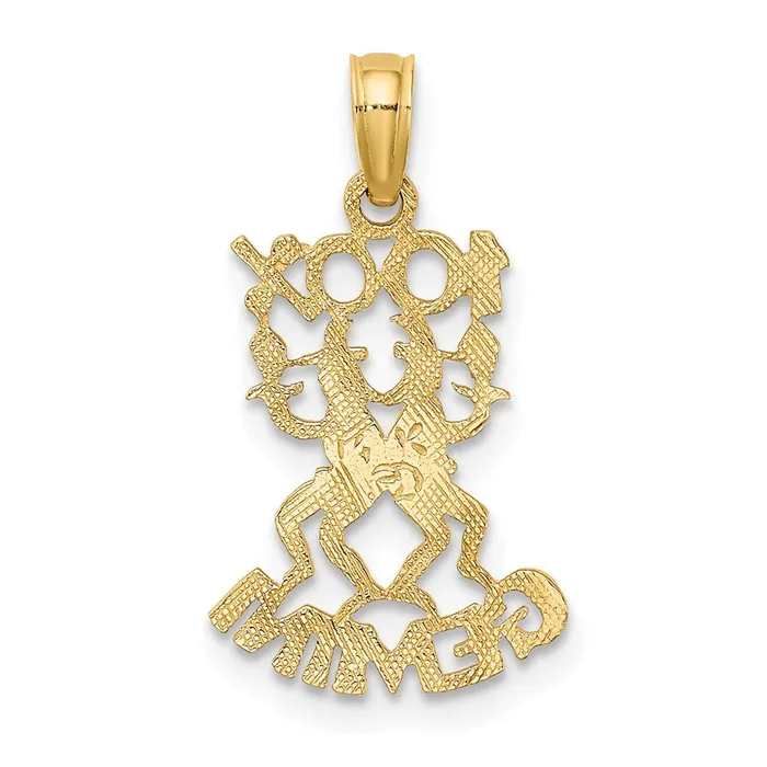 14K 100 GEMINI Charm TreasureFineJewelers Charm Necklaces