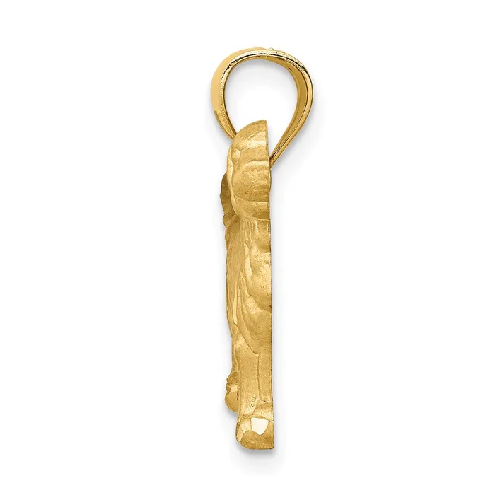 14K Diamondcut Golden Retriever Pendant TreasureFineJewelers Necklaces