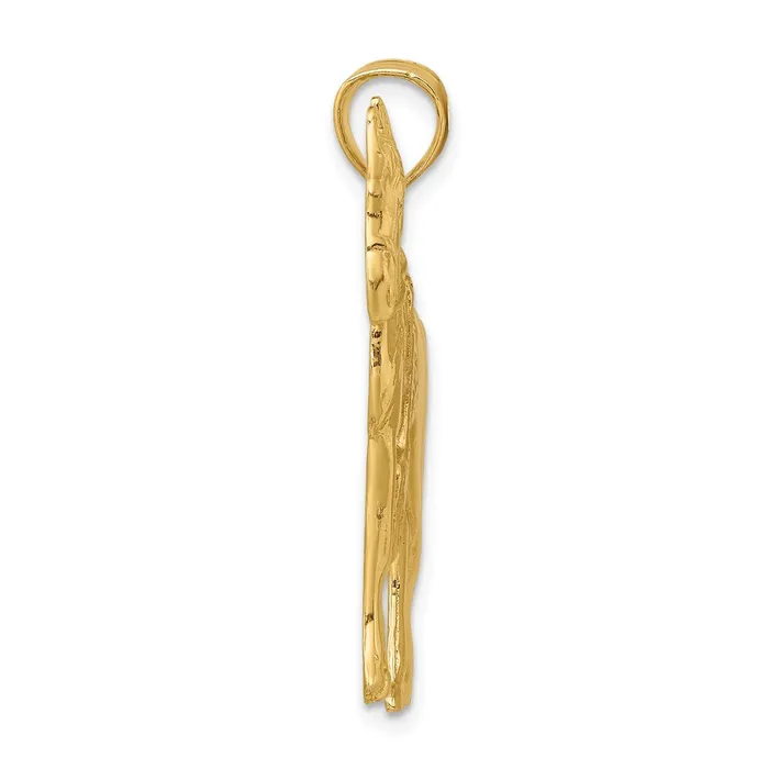 14K Horse w Saddle Charm TreasureFineJewelers Charm Necklaces