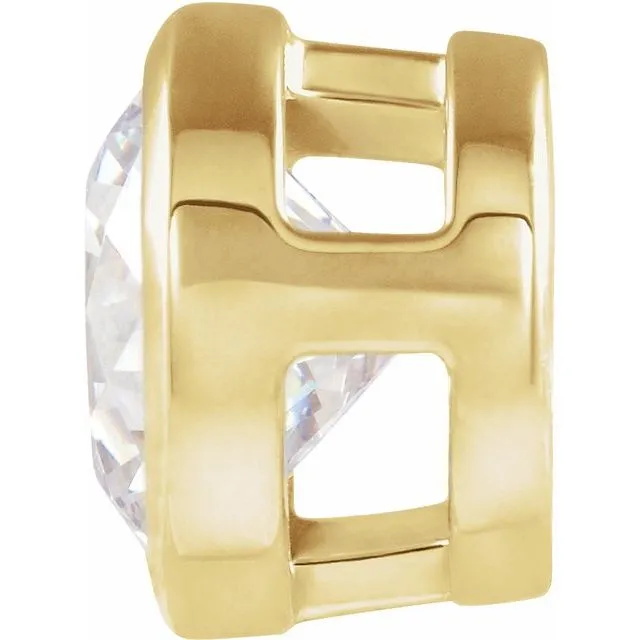 14K Yellow Gold 16 CT Diamond Slide Pendant TreasureFineJewelers PreStyled Sets