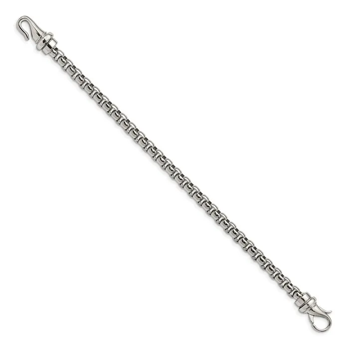 Bracelets TreasureFineJewelers Chisel Stainless Steel Polished 85 inch Bracelet