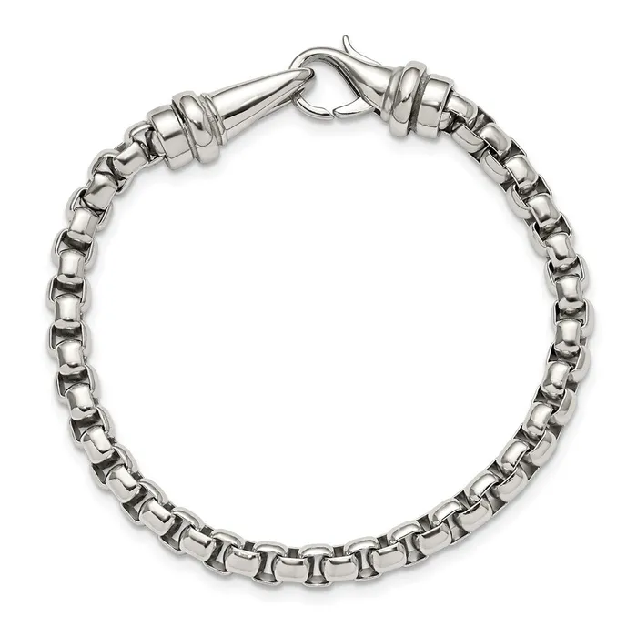 Bracelets TreasureFineJewelers Chisel Stainless Steel Polished 85 inch Bracelet