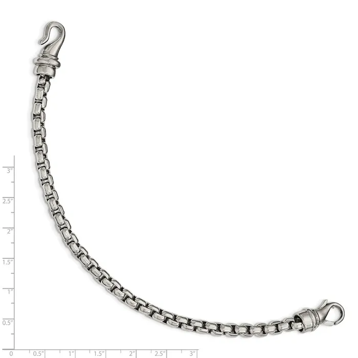 Bracelets TreasureFineJewelers Chisel Stainless Steel Polished 85 inch Bracelet