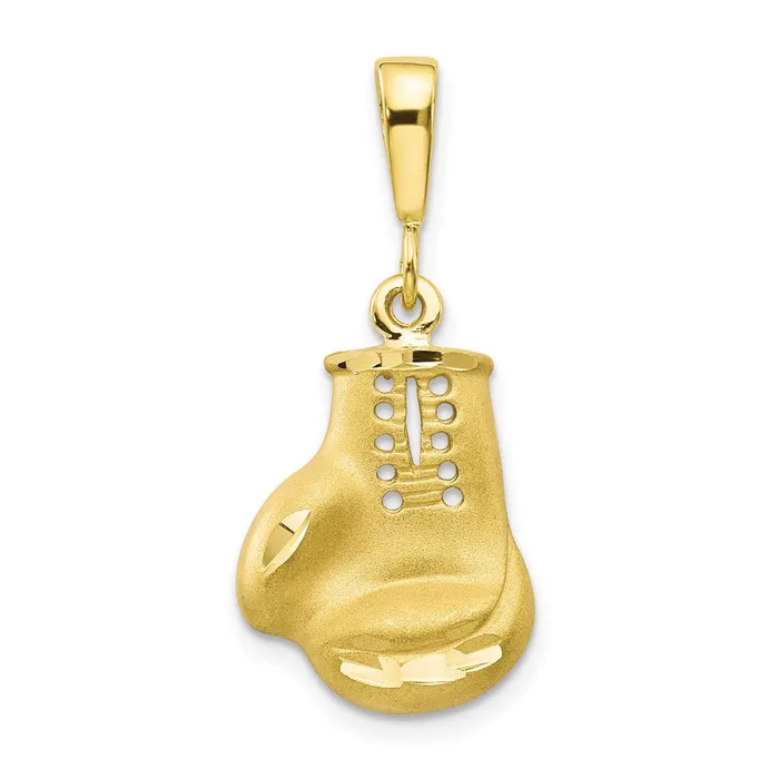 Charm Necklaces TreasureFineJewelers 10K Boxing Glove Charm