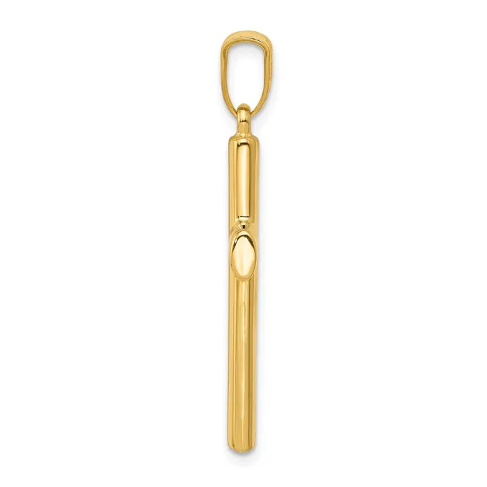 Necklaces 14k Hollow Cross Pendant TreasureFineJewelers