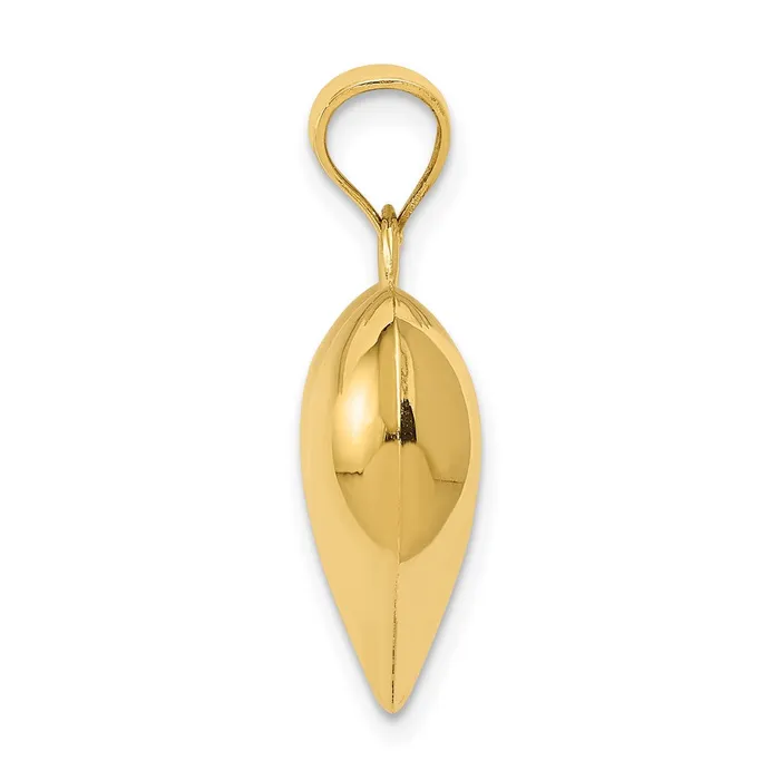 Necklaces 14K Polished 3D Puffed Heart Pendant TreasureFineJewelers