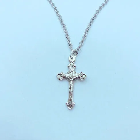 Necklaces Catholic Gifts Canada Crucifix Necklace on 18 Chain