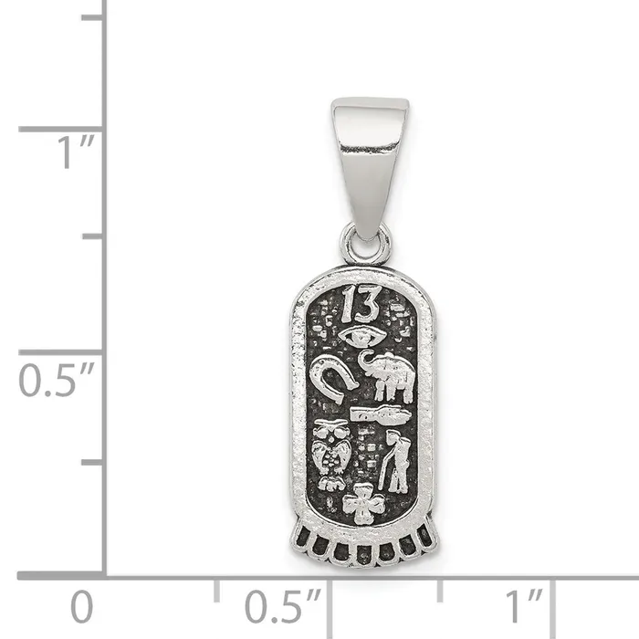 Necklaces Sterling Silver Antiqued Mini Good Luck Icons Pendant TreasureFineJewelers