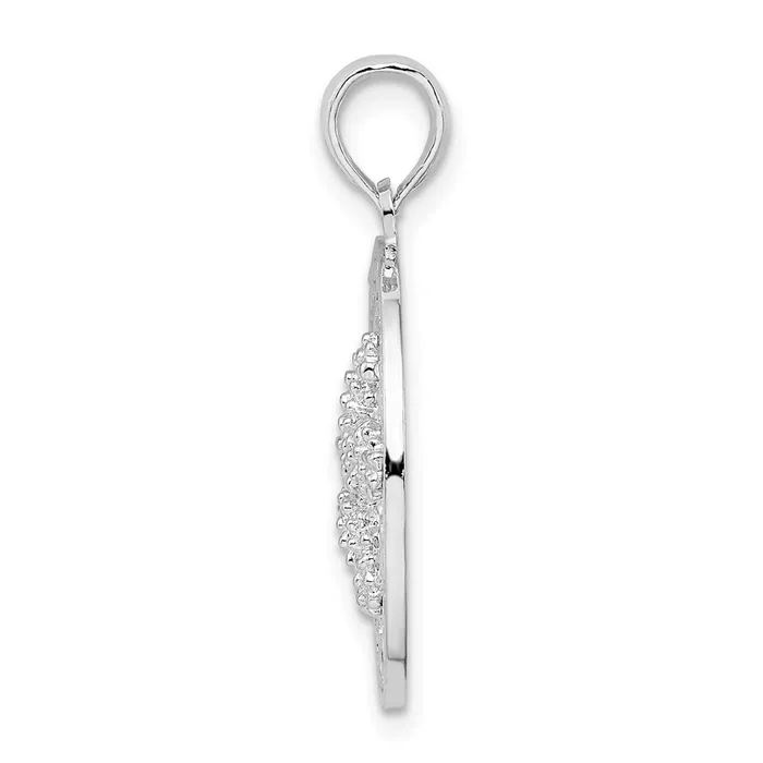 Necklaces Sterling Silver Textured Siesta KeyFL wStarfish Pendant TreasureFineJewelers