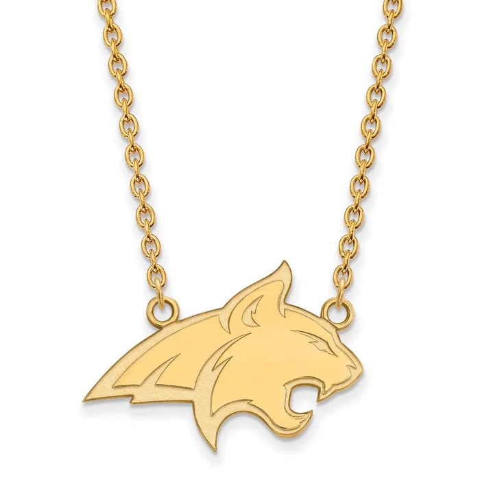 Necklaces TreasureFineJewelers 10K Yellow Gold Montana State University Large Pendant wilth Necklace Necklaces TreasureFineJewelers 10K Yellow Gold Montana State University Large Pendant wilth Necklace
