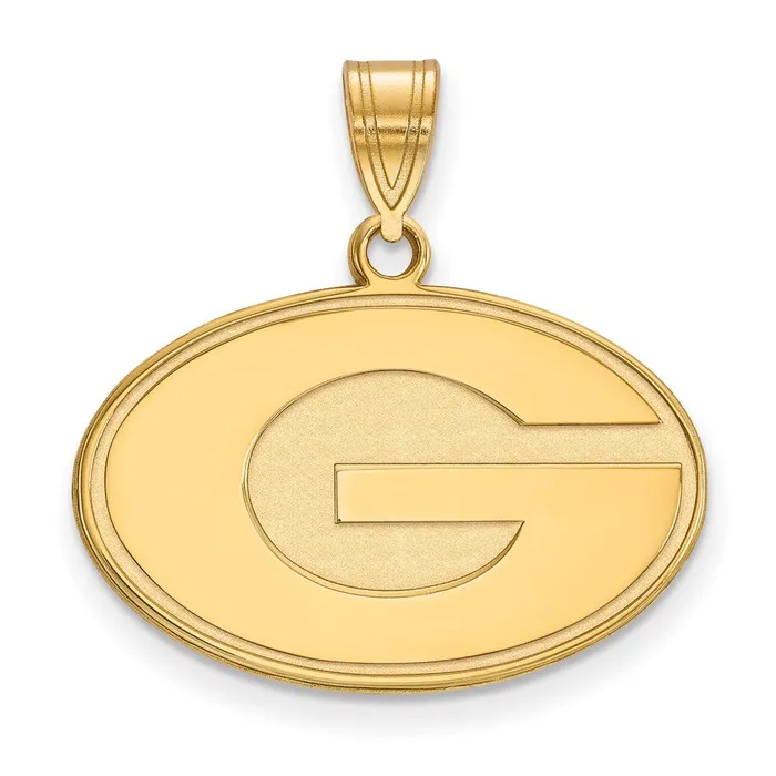 Necklaces TreasureFineJewelers 10K Yellow Gold University of Georgia Medium Pendant Necklaces TreasureFineJewelers 10K Yellow Gold University of Georgia Medium Pendant