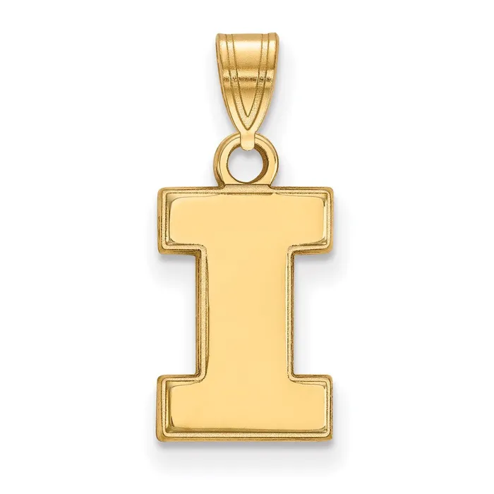Necklaces TreasureFineJewelers 10K Yellow Gold University of Illinois Small Pendant Necklaces TreasureFineJewelers 10K Yellow Gold University of Illinois Small Pendant