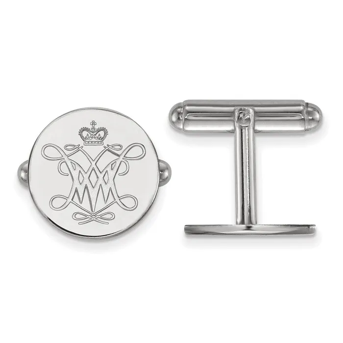 Sterling Silver Rhodiumplated College of William and Mary Cuff Links TreasureFineJewelers Necklaces Sterling Silver Rhodiumplated College of William and Mary Cuff Links TreasureFineJewelers Necklaces