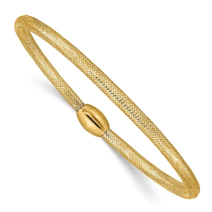 TreasureFineJewelers Bracelets 14K Stretch Mesh Bracelet