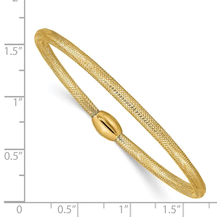 TreasureFineJewelers Bracelets 14K Stretch Mesh Bracelet