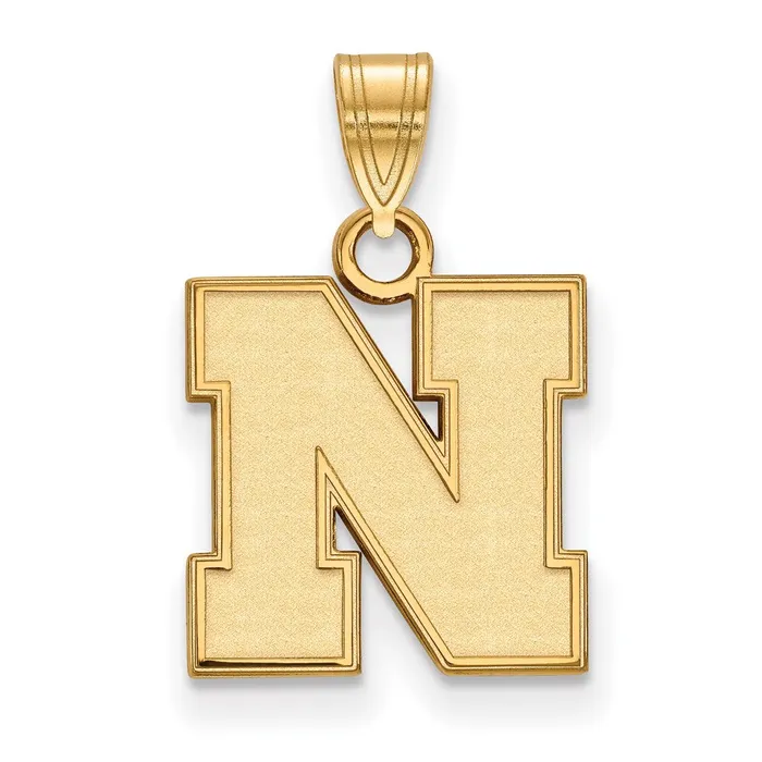 TreasureFineJewelers Necklaces 10K Yellow Gold University of Nebraska Small Pendant TreasureFineJewelers Necklaces 10K Yellow Gold University of Nebraska Small Pendant