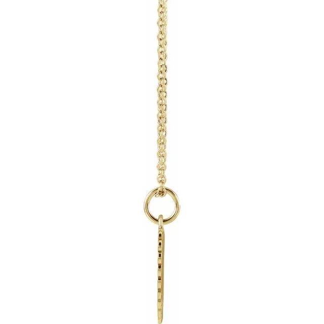 TreasureFineJewelers Necklaces 14K Yellow Gold Daddys Little Girl 15 Necklace