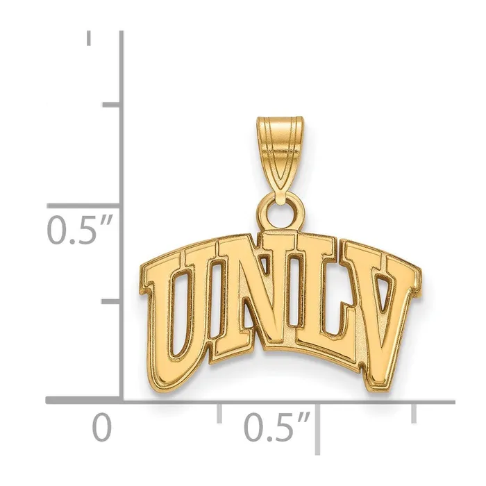 TreasureFineJewelers Necklaces 14K Yellow Gold University of Nevada Las Vegas Small Pendant