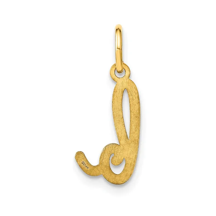TreasureFineJewelers Necklaces Sterling Silver Rhodiumplated Lower case Letter B Initial Charm