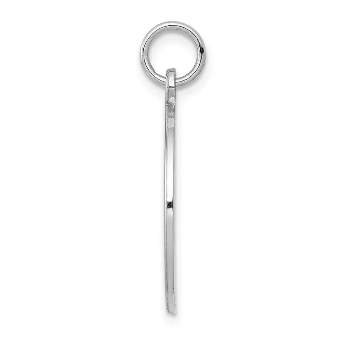 TreasureFineJewelers Necklaces Sterling Silver Rhodiumplated Medical Jewelry Pendant