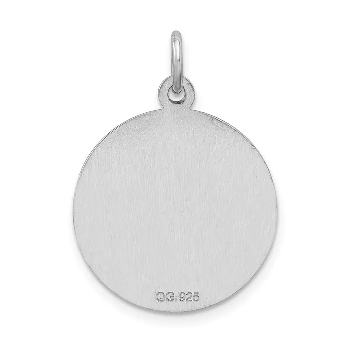 TreasureFineJewelers Necklaces Sterling Silver Rhodiumplated Medical Jewelry Pendant