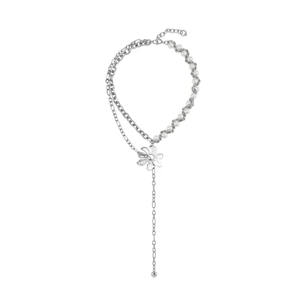 AntiWar Flower Pearl Necklace Blackheadshop Necklaces AntiWar Flower Pearl Necklace Blackheadshop Necklaces