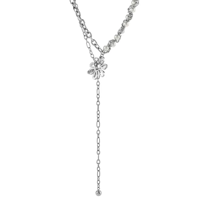 AntiWar Flower Pearl Necklace Blackheadshop Necklaces AntiWar Flower Pearl Necklace Blackheadshop Necklaces