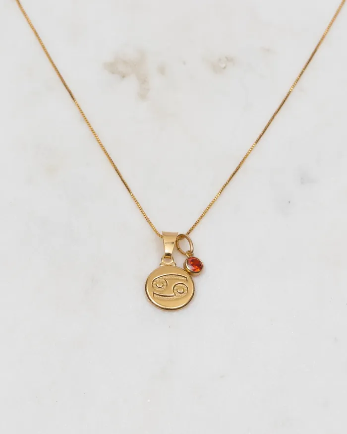 ERIJEWELRY Cancer Zodiac Necklace Necklaces