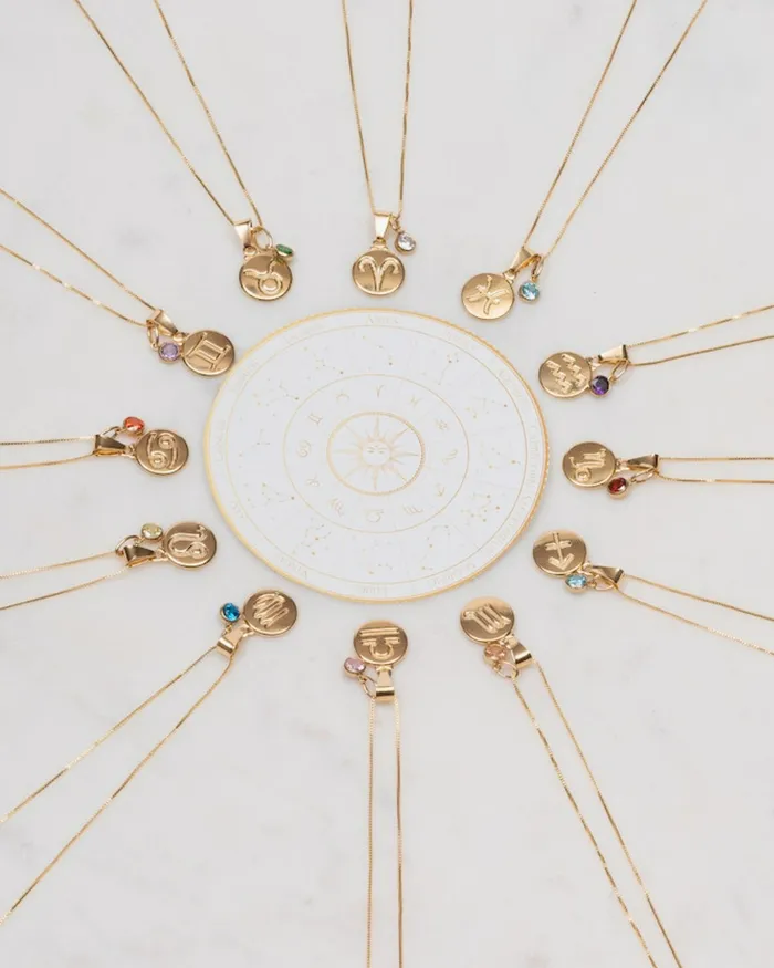 ERIJEWELRY Cancer Zodiac Necklace Necklaces