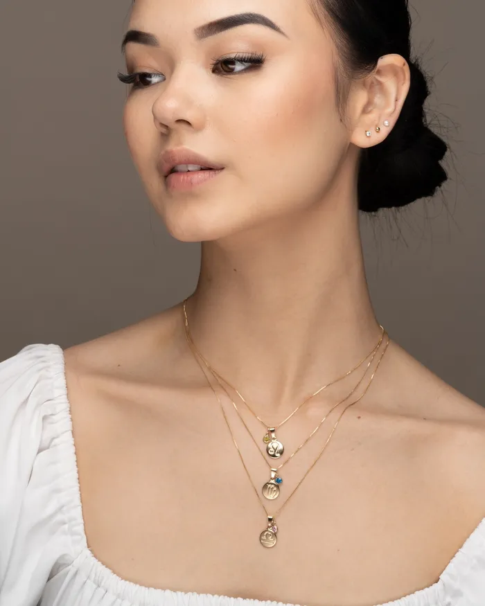 ERIJEWELRY Cancer Zodiac Necklace Necklaces