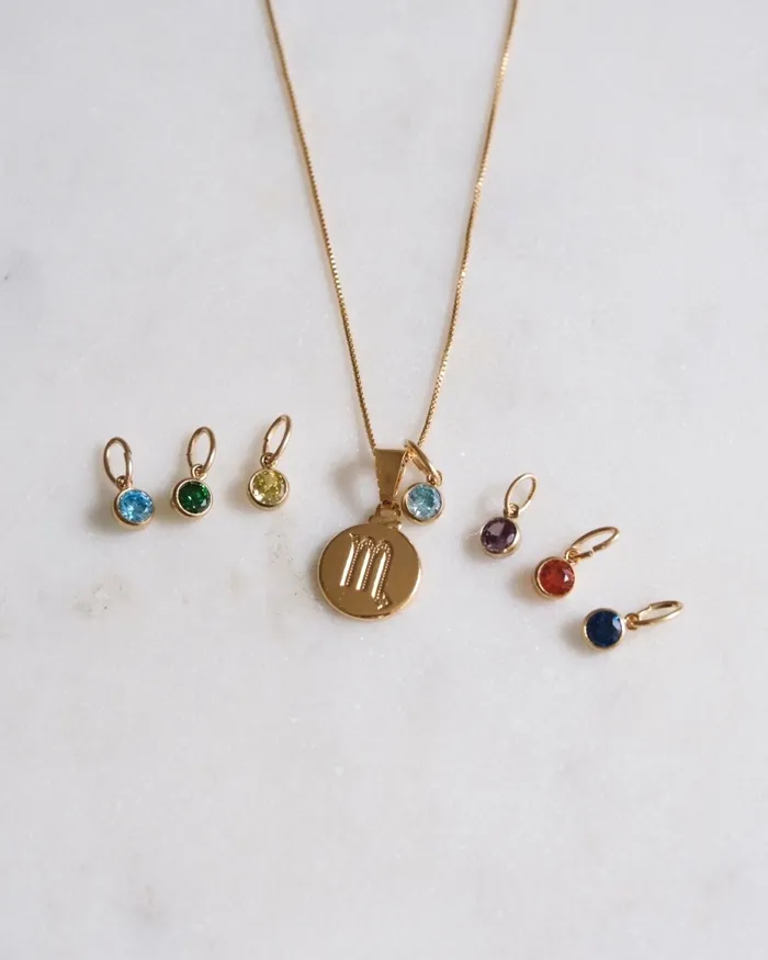 ERIJEWELRY Cancer Zodiac Necklace Necklaces