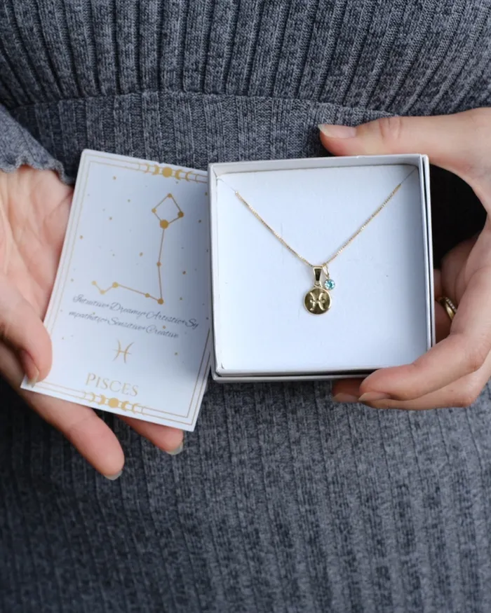 ERIJEWELRY Cancer Zodiac Necklace Necklaces