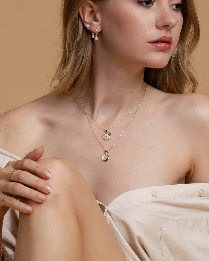 ERIJEWELRY Cancer Zodiac Necklace Necklaces
