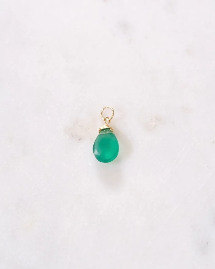 Green onyx Pendant Charm ERIJEWELRY Charm Necklaces