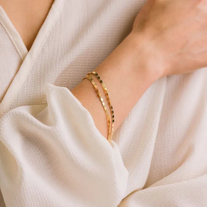 Lovers Tempo Bracelets Gold Plated Cleo Double Bracelet