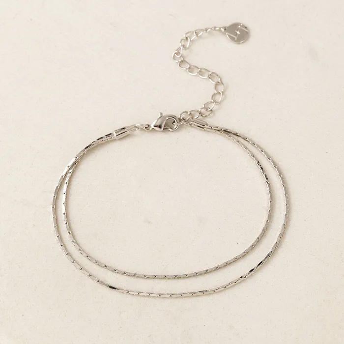 Rhodium Plated Dion Bracelet Lovers Tempo Bracelets