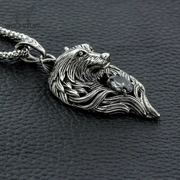 Wolf Stuff Necklaces Crystal Wolf Necklace