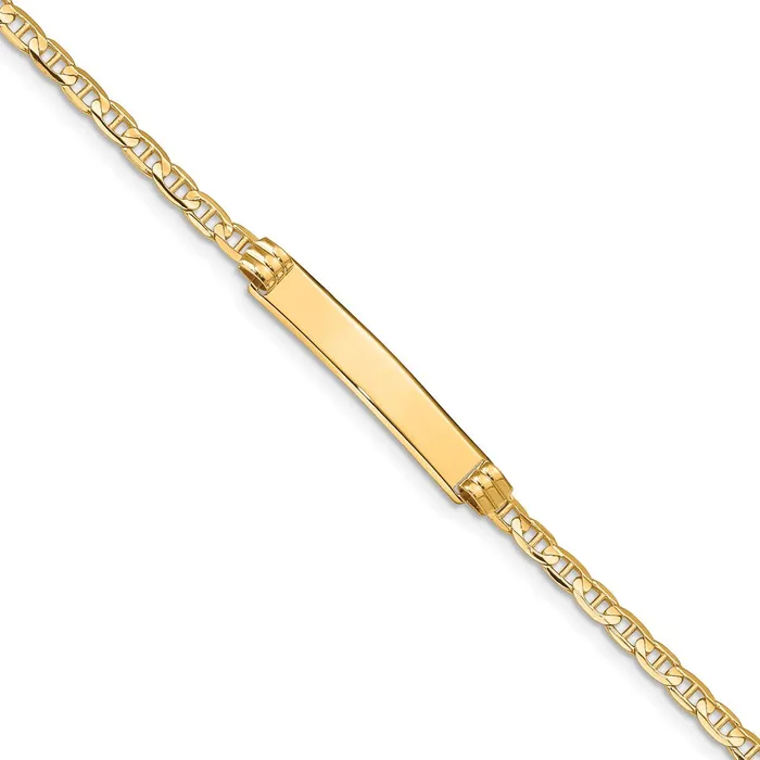 14k Anchor ID BraceletWBCCG80ID7 WB Choice Jewelry Bracelets