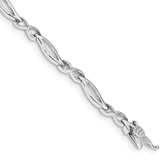 Bracelets 14k White Gold Diamond 7 in Infinity Link BraceletWBCBM4599003WA WB Choice Jewelry Bracelets 14k White Gold Diamond 7 in Infinity Link BraceletWBCBM4599003WA WB Choice Jewelry