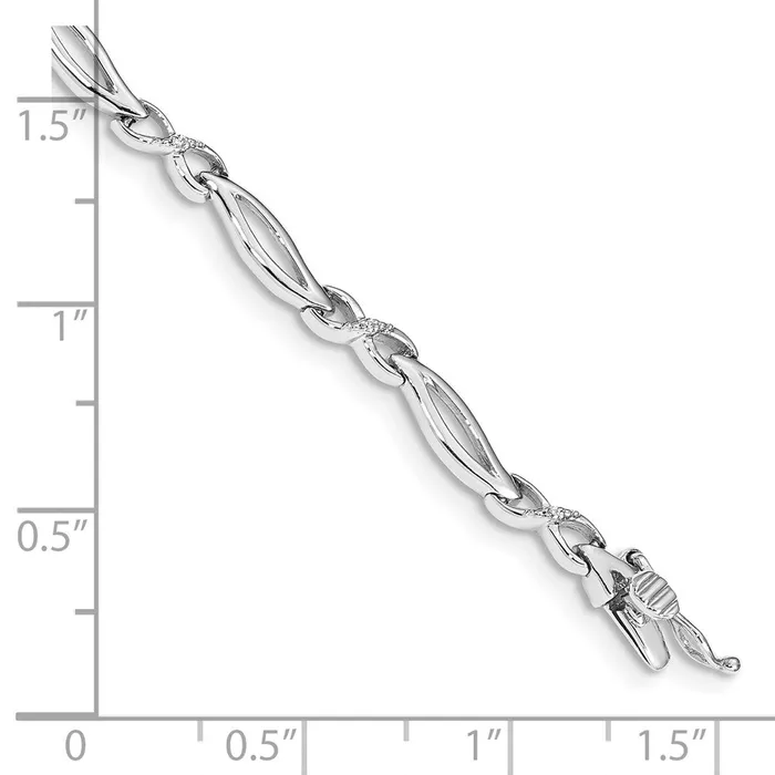 Bracelets 14k White Gold Diamond 7 in Infinity Link BraceletWBCBM4599003WA WB Choice Jewelry Bracelets 14k White Gold Diamond 7 in Infinity Link BraceletWBCBM4599003WA WB Choice Jewelry