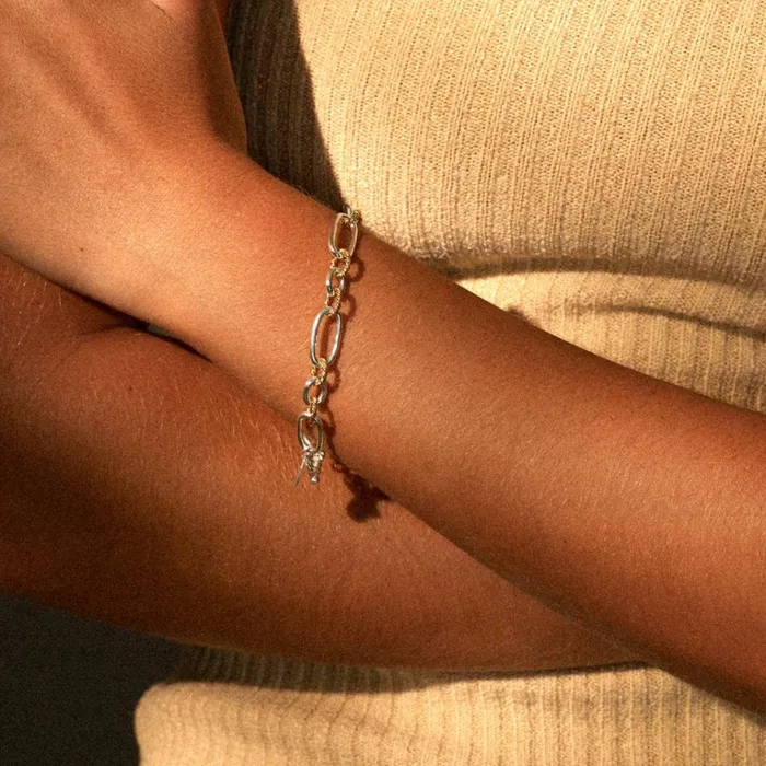 Bracelets I Z A J E W E L R Y Connected Bracelet silver Bracelets I Z A J E W E L R Y Connected Bracelet silver