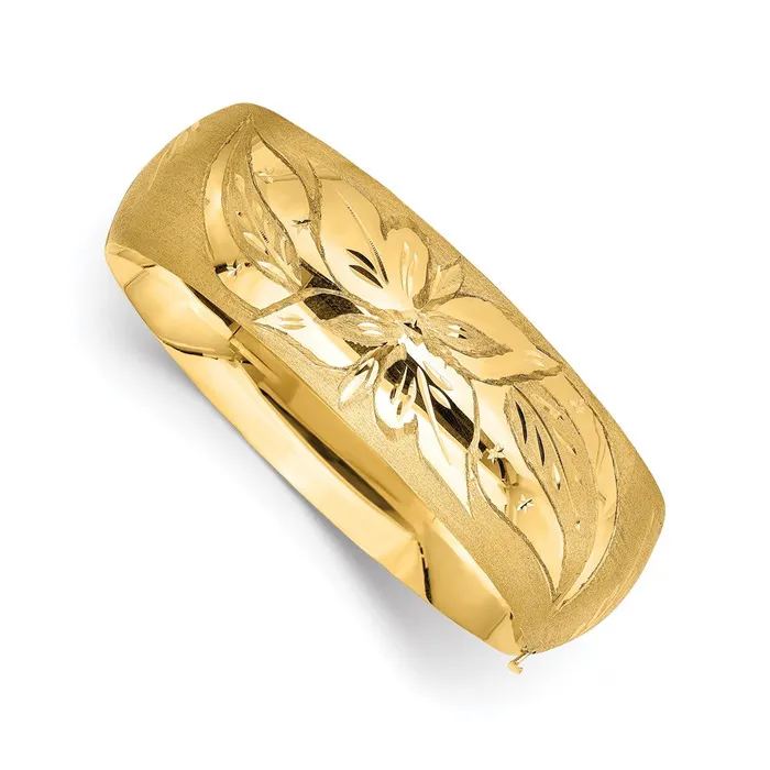 Bracelets WB Choice Jewelry 14k 1316 Florentine Engraved Hinged Bangle BraceletWBCFE1316 Bracelets WB Choice Jewelry 14k 1316 Florentine Engraved Hinged Bangle BraceletWBCFE1316