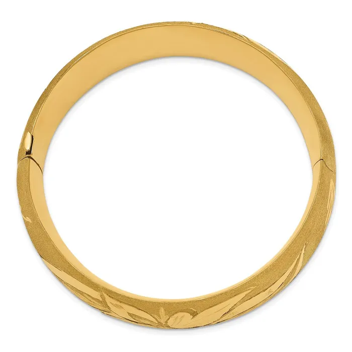 Bracelets WB Choice Jewelry 14k 1316 Florentine Engraved Hinged Bangle BraceletWBCFE1316 Bracelets WB Choice Jewelry 14k 1316 Florentine Engraved Hinged Bangle BraceletWBCFE1316