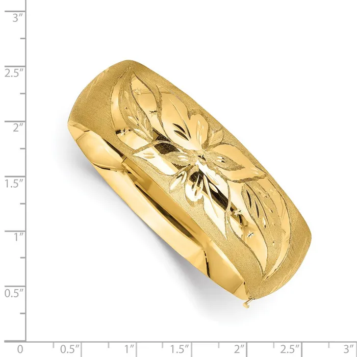 Bracelets WB Choice Jewelry 14k 1316 Florentine Engraved Hinged Bangle BraceletWBCFE1316 Bracelets WB Choice Jewelry 14k 1316 Florentine Engraved Hinged Bangle BraceletWBCFE1316