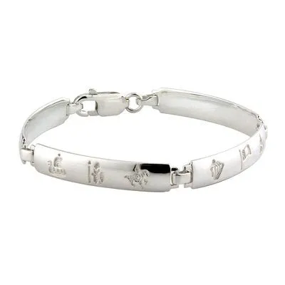 Celtic Collections Bracelets Sterling Silver History Of Ireland 4 Link Bracelet Celtic Collections Bracelets Sterling Silver History Of Ireland 4 Link Bracelet