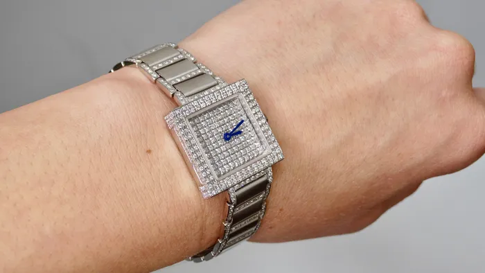 Diamond 18k White Gold Wrist Watch Vintage by Misty PreStyled Sets