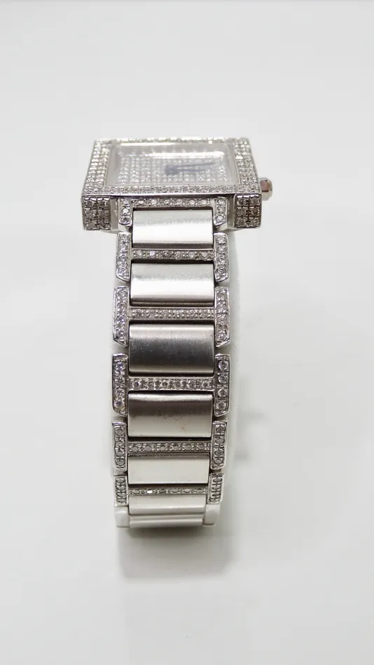 Diamond 18k White Gold Wrist Watch Vintage by Misty PreStyled Sets