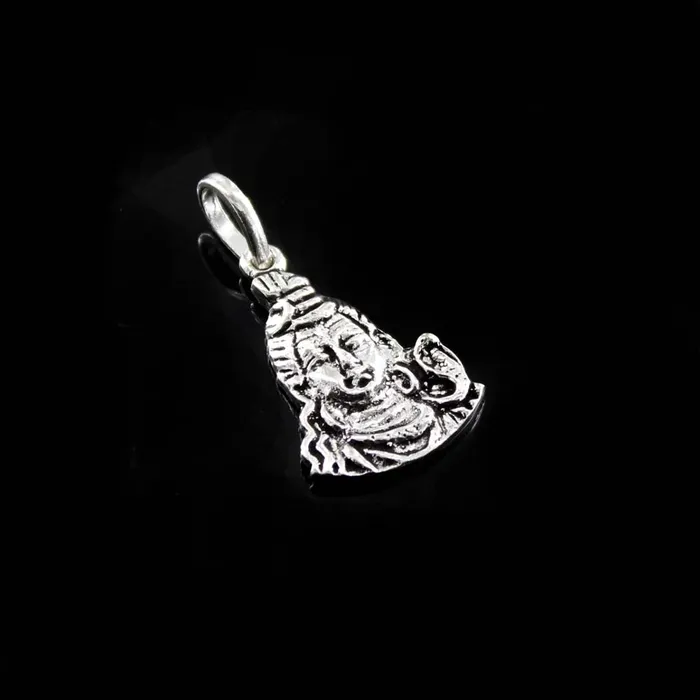 Karizma Jewels Necklaces Real Silver Oxidized Lord Shiva Religious God Pendant